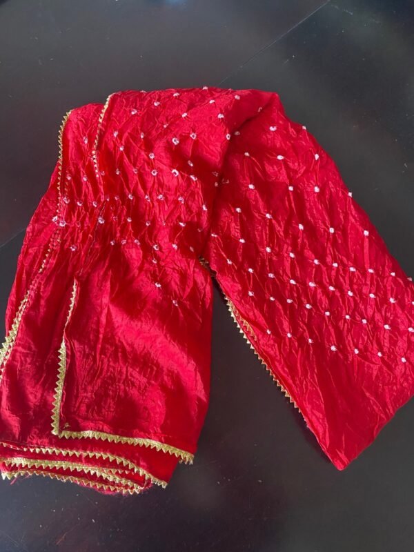 Red Bandhini Dupatta