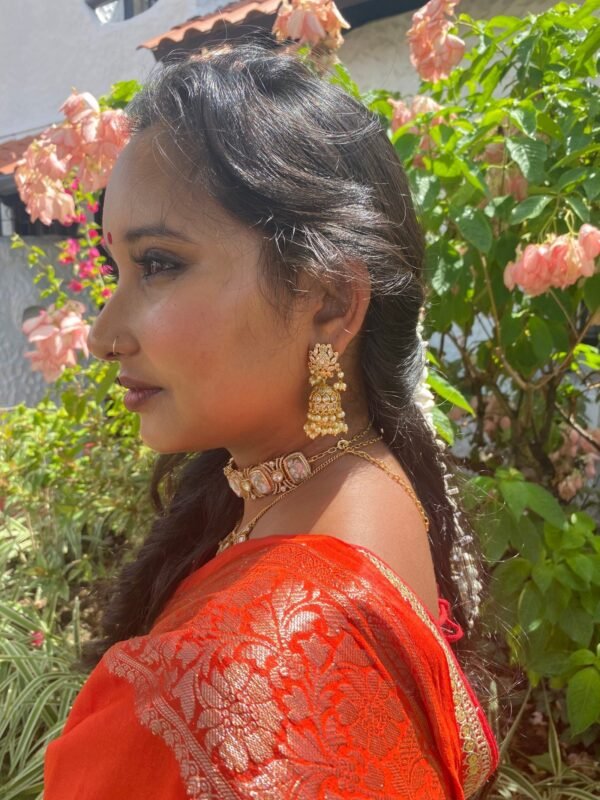 Golden CZ Jhumka - Image 3
